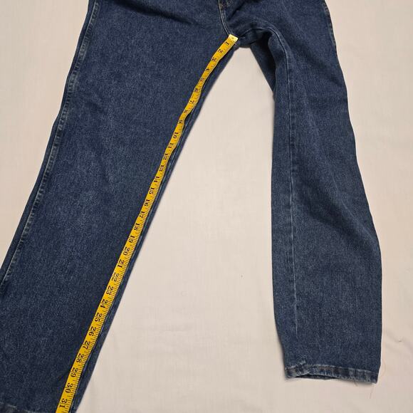 Rustler Regular Fit Jeans Mens 34x32 Blue Medium Wash Straight Leg Denim - Picture 12 of 13